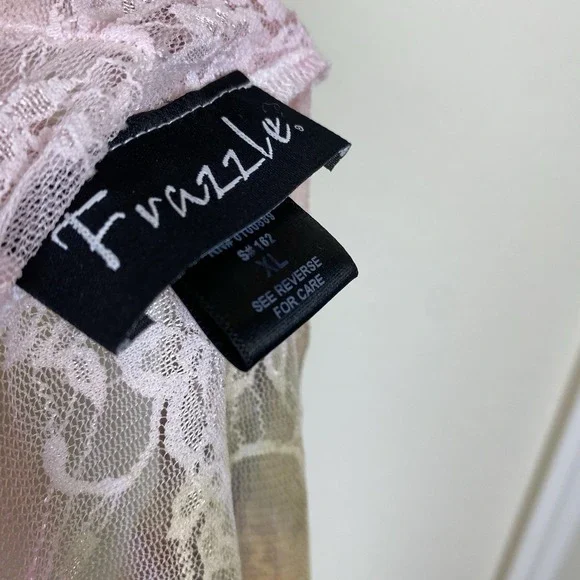 Frazzle XL Sheer Lace Cardigan Rainbow Pastel Colorful Coastal Fairy Drape Front - Picture 4 of 6